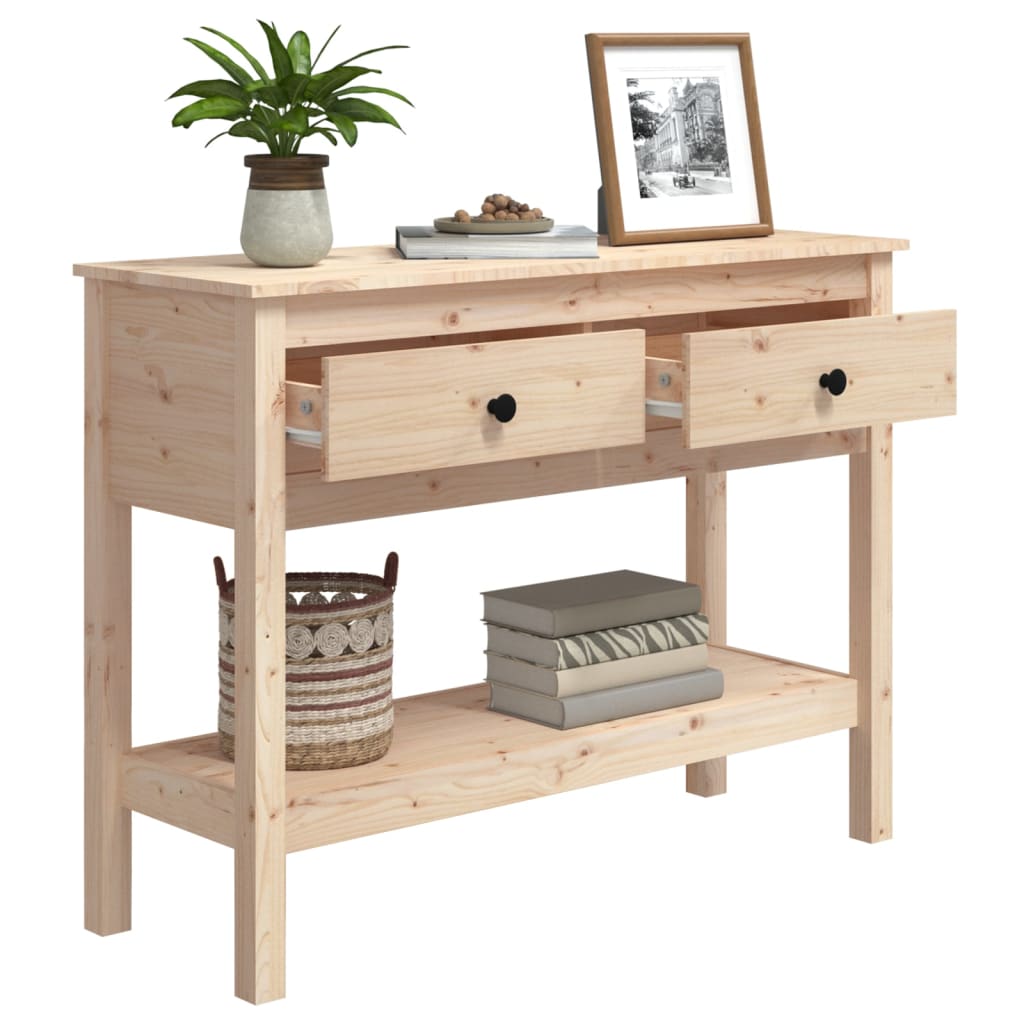 Table console 100x35x75 cm Bois massif de pin - XIOS