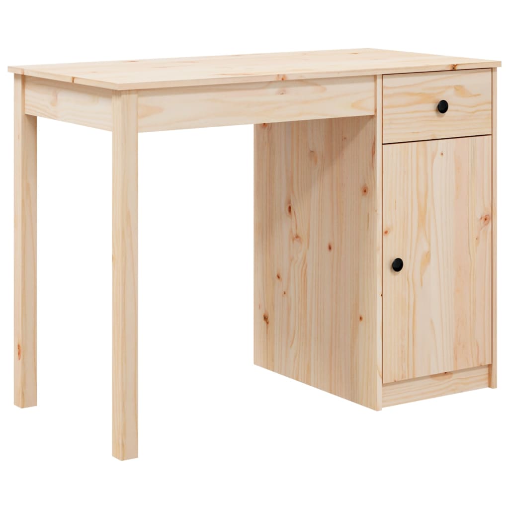 Bureau 100x50x75 cm Bois massif de pin Bureaux vidaXL   