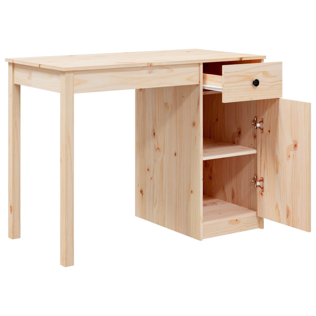 Bureau 100x50x75 cm Bois massif de pin Bureaux vidaXL   