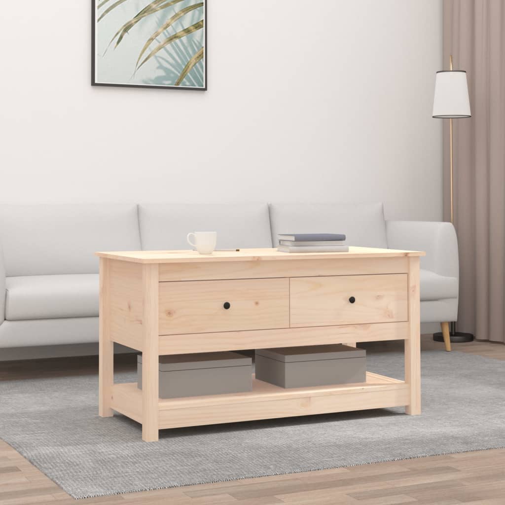 Table basse 102x49x55 cm Bois massif de pin - XIOS