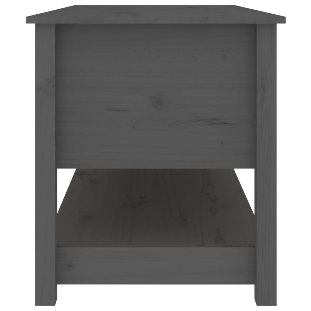 Table basse Gris 102x49x55 cm Bois massif de pin - XIOS