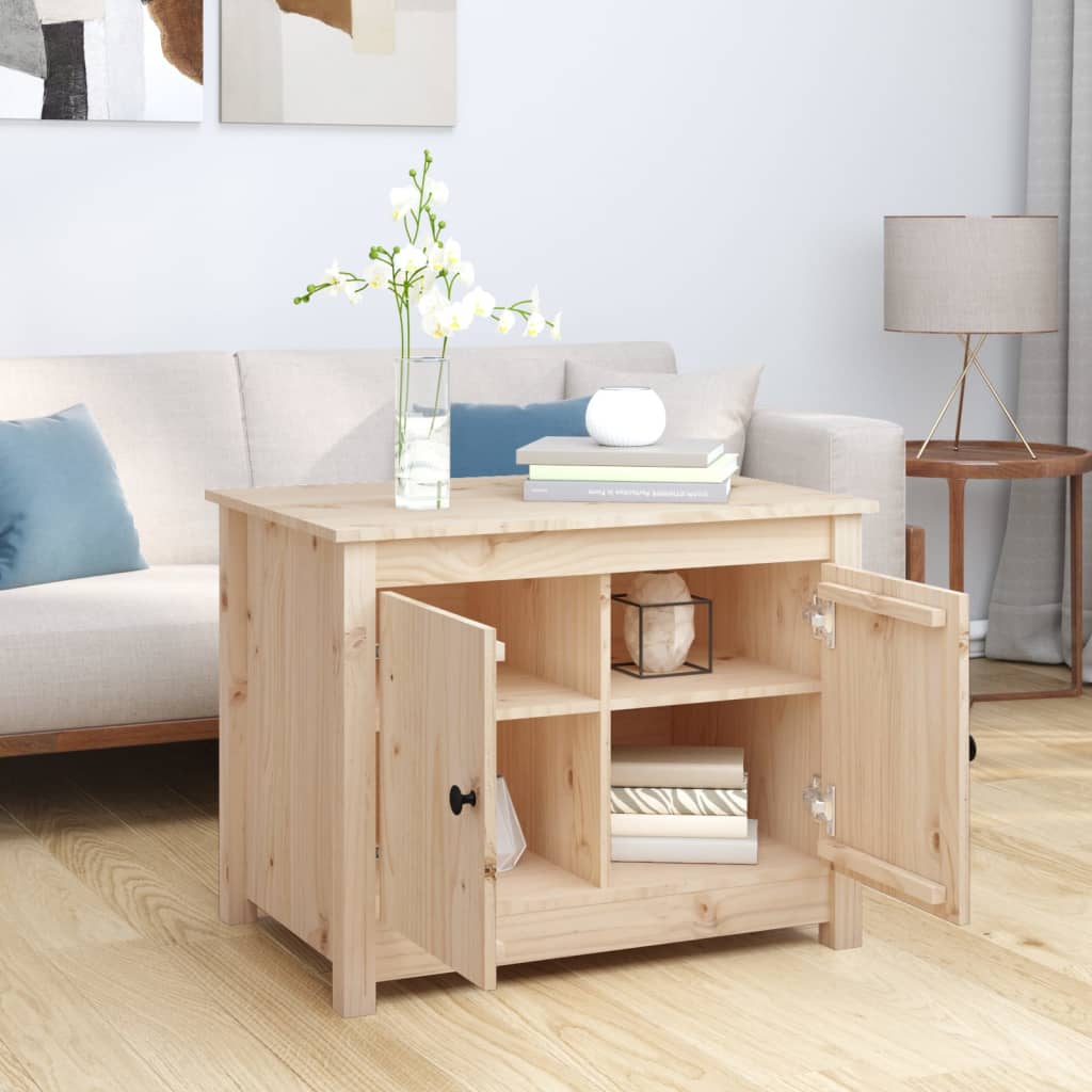 Table basse 71x49x55 cm Bois massif de pin - XIOS