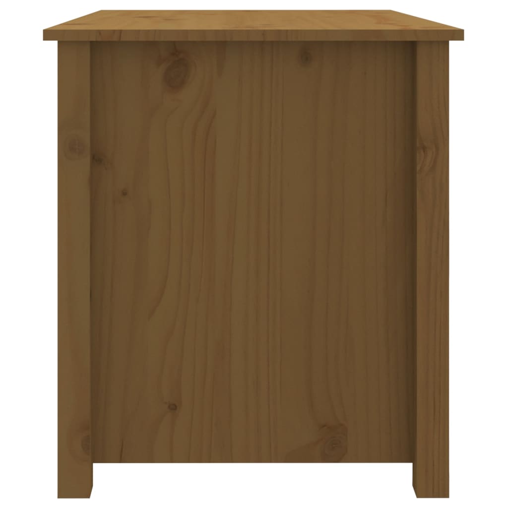Table basse Marron miel 71x49x55 cm Bois massif de pin - XIOS