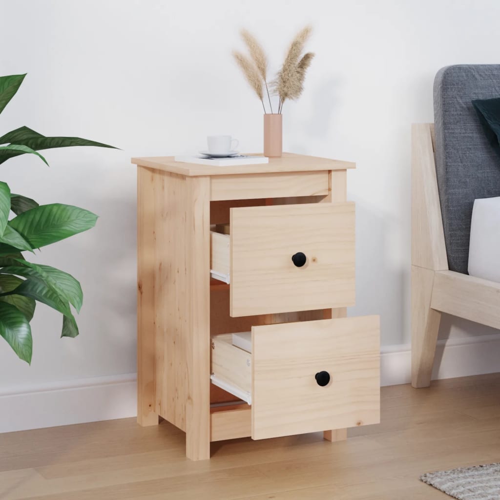 Table de chevet 40x35x61,5 cm Bois de pin massif - XIOS