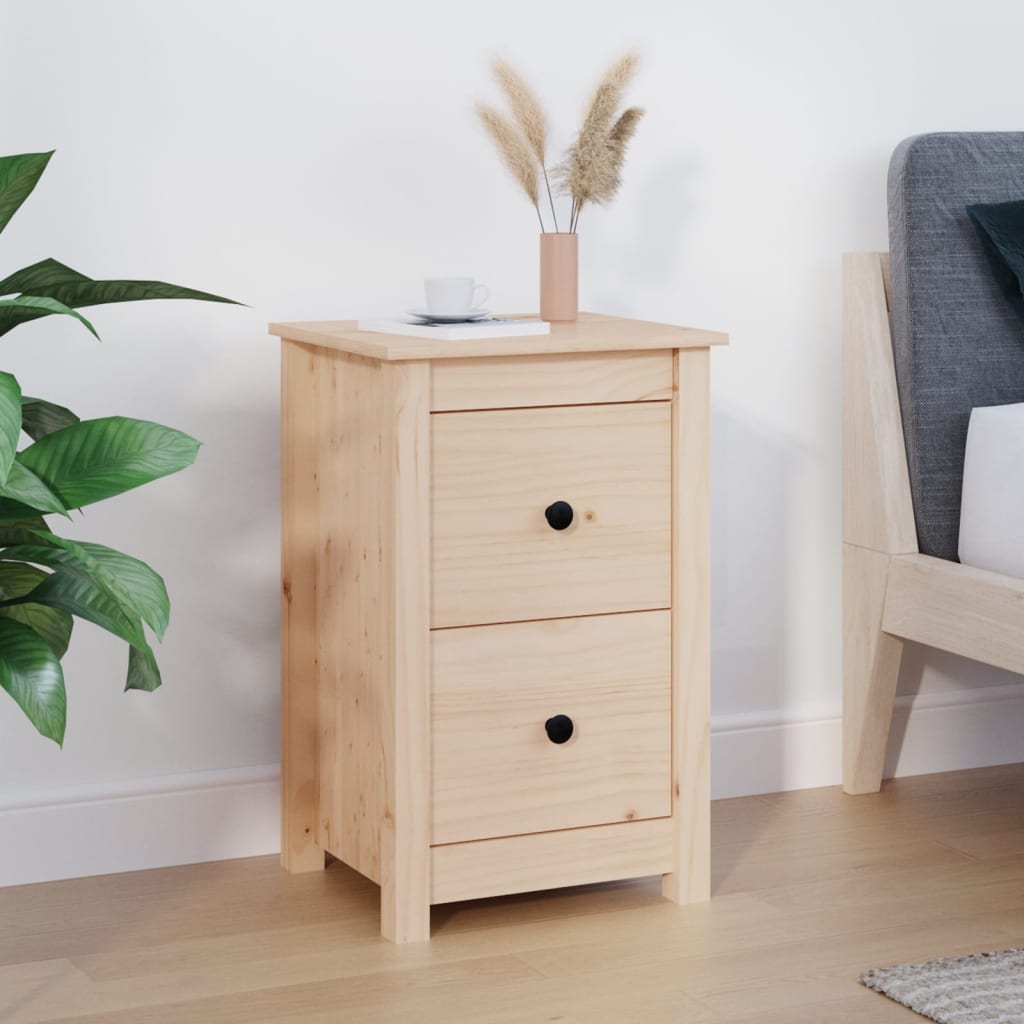 Table de chevet 40x35x61,5 cm Bois de pin massif - XIOS