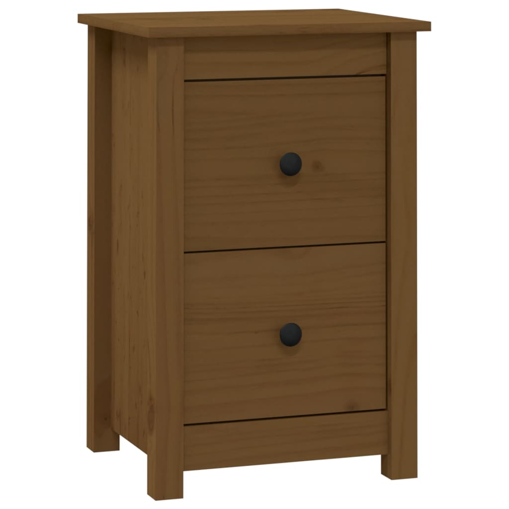 Table de chevet Marron miel 40x35x61,5 cm Bois de pin solide - XIOS