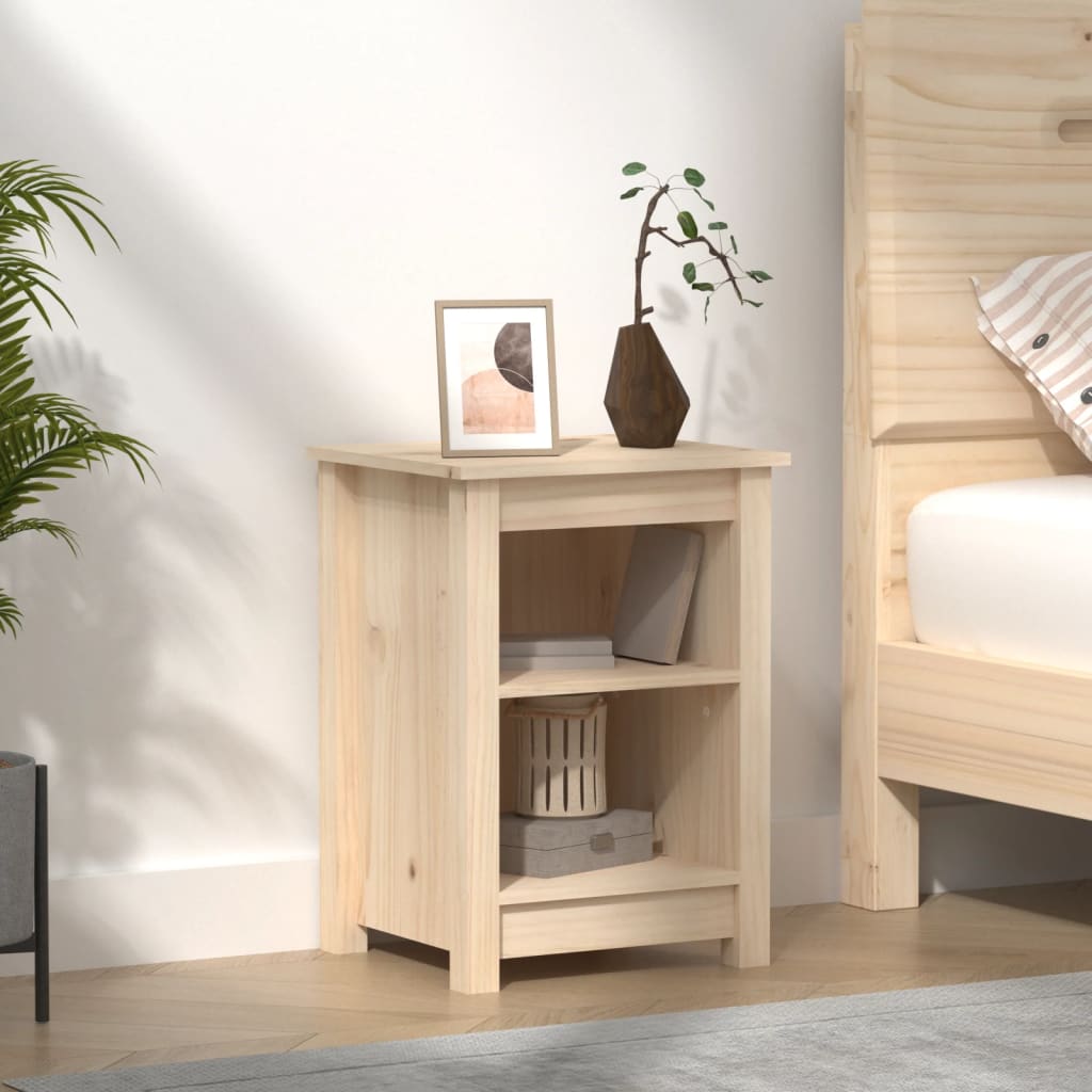 Table de chevet 40x35x55 cm Bois de pin solide - XIOS