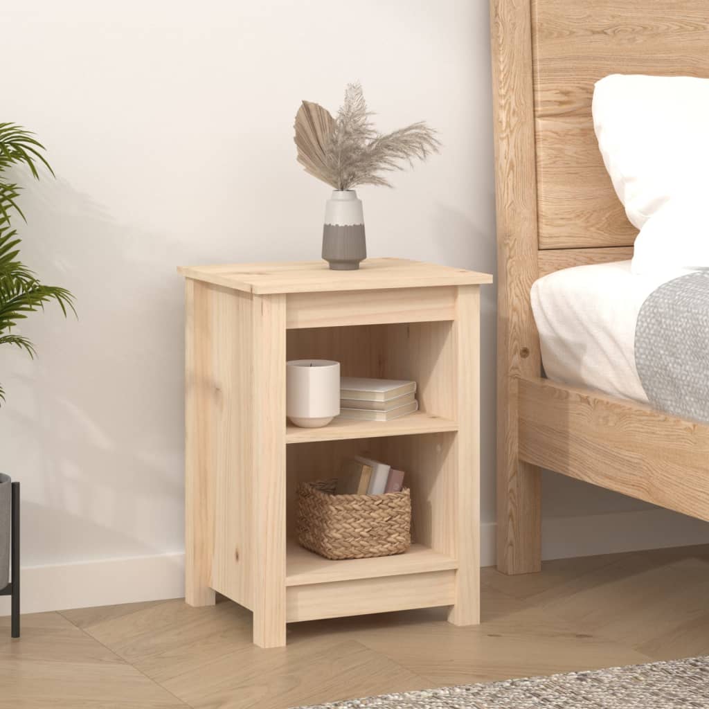Tables de chevet 2 pcs 40x35x55 cm Bois de pin solide - XIOS