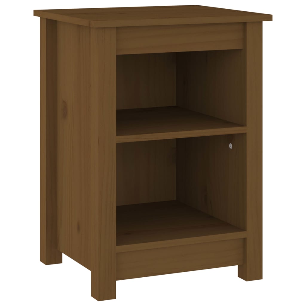 Tables de chevet 2 pcs Marron miel 40x35x55 cm Bois pin massif - XIOS