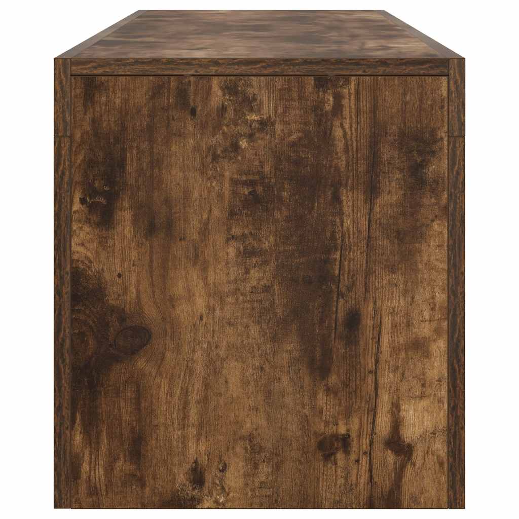 Meuble TV avec lumières LED Chêne fumé 140x36,5x40 cm - XIOS