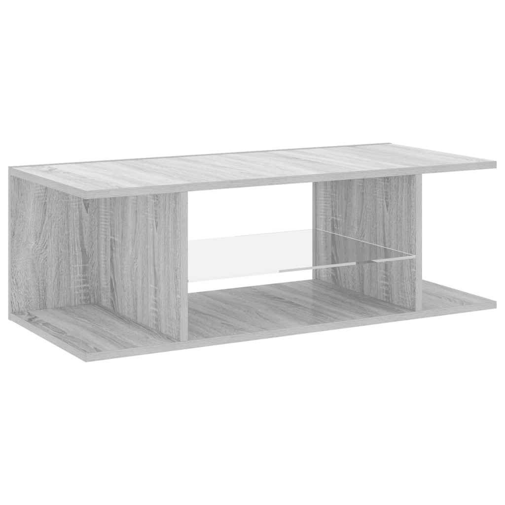 Meuble TV avec lumières LED Sonoma gris 90x39x30 cm - XIOS