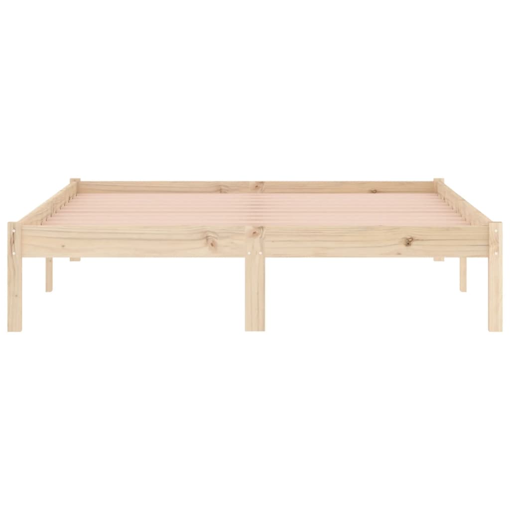 Cadre de lit sans matelas 137x190 cm bois massif de pin - XIOS