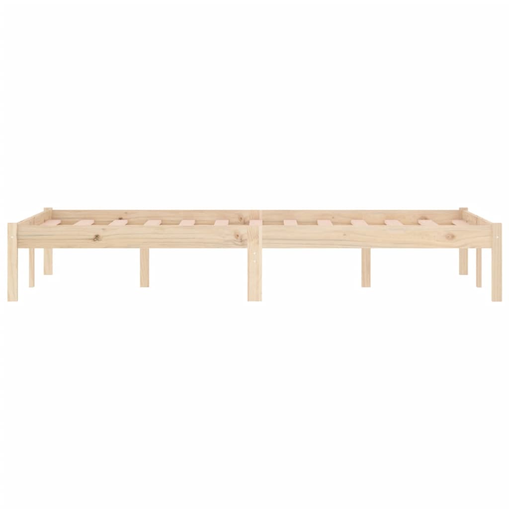 Cadre de lit sans matelas 137x190 cm bois massif de pin - XIOS