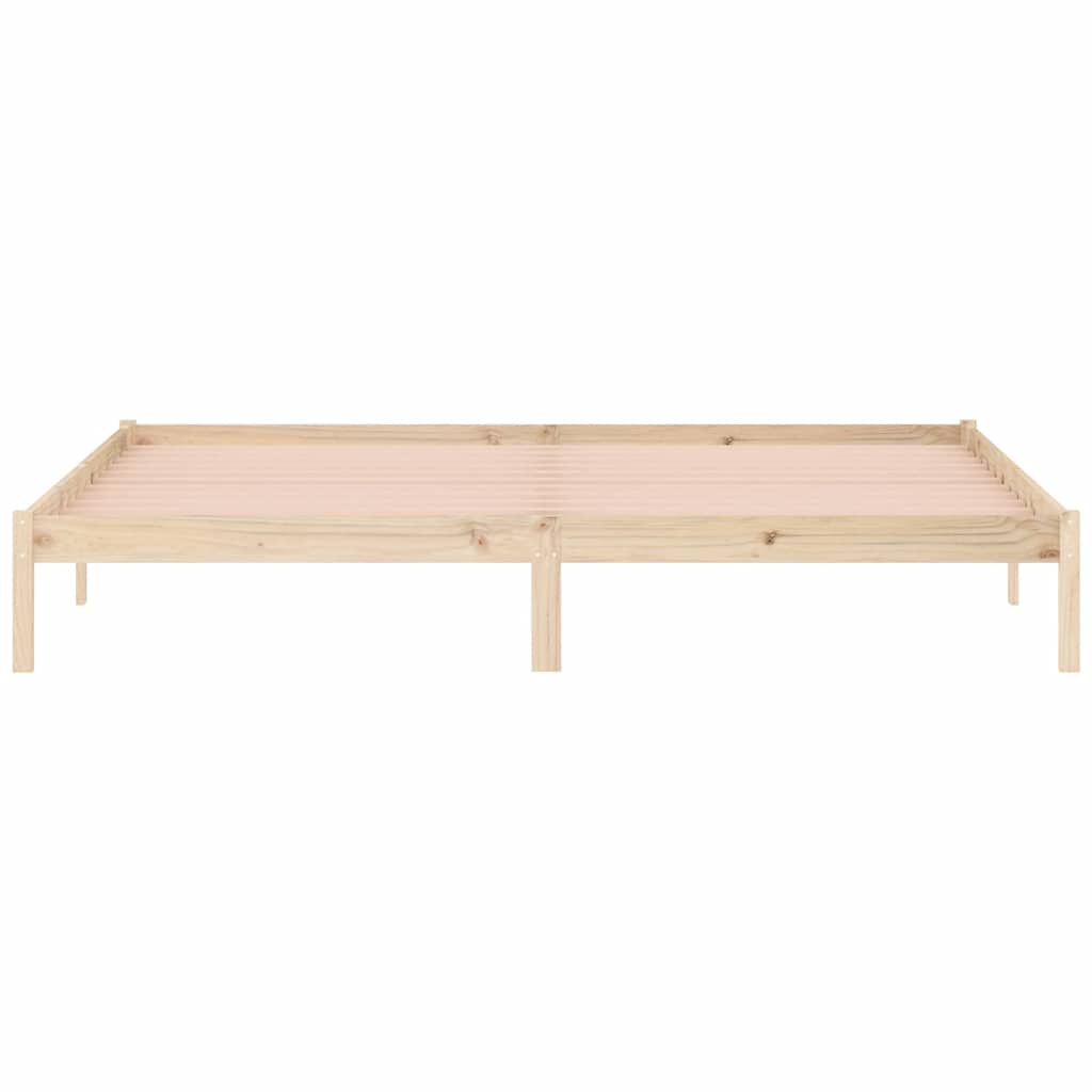 Cadre de lit sans matelas 193x203 cm bois massif de pin - XIOS