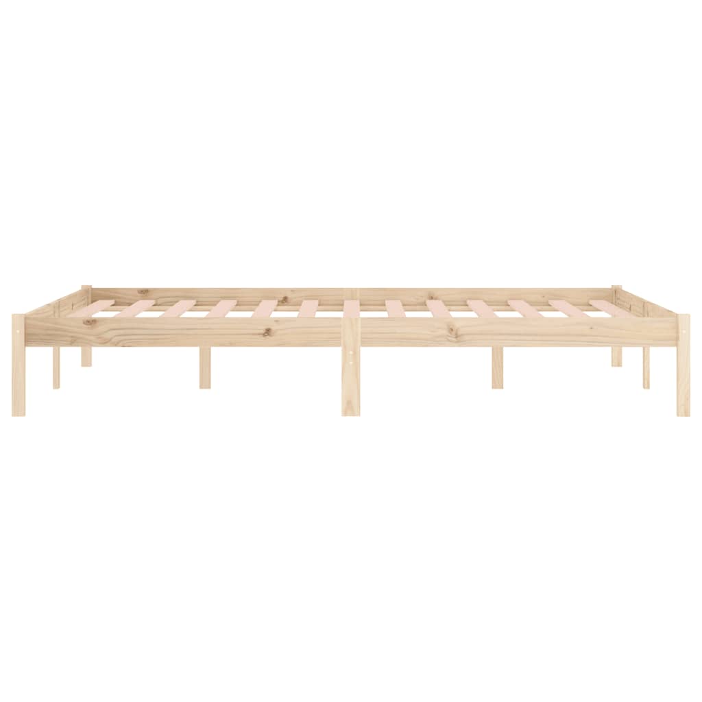 Cadre de lit sans matelas 193x203 cm bois massif de pin - XIOS