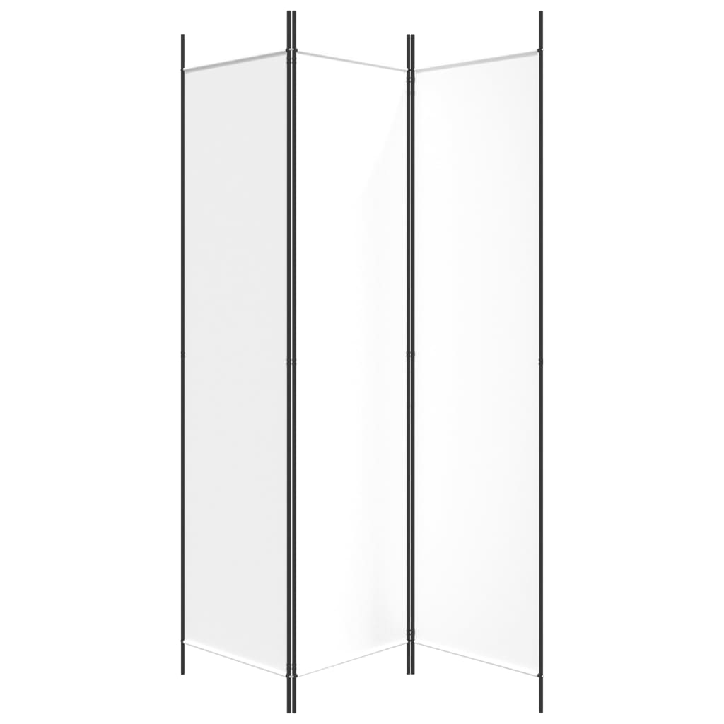 Cloison de séparation 3 panneaux Blanc 150x200 cm Tissu - XIOS