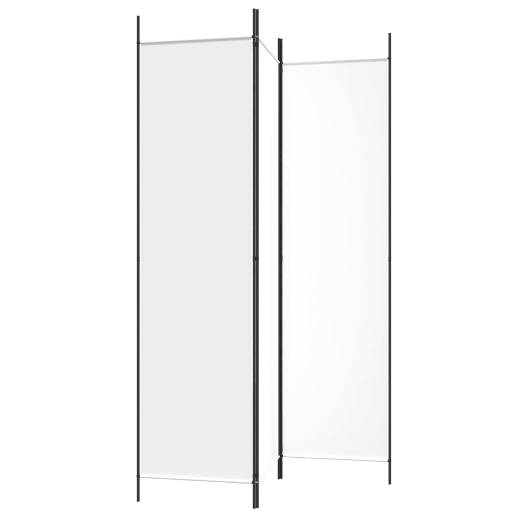 Cloison de séparation 3 panneaux Blanc 150x200 cm Tissu - XIOS