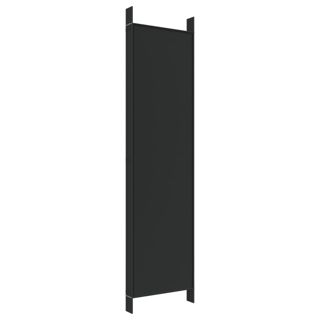 Cloison de séparation 6 panneaux Noir 300x200 cm Tissu XIOS