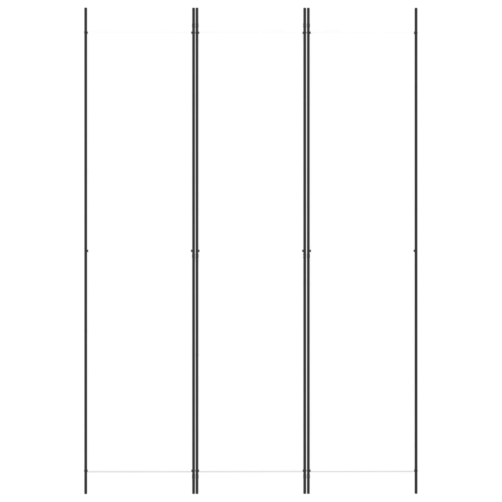 Cloison de séparation 3 panneaux Blanc 150x220 cm Tissu XIOS
