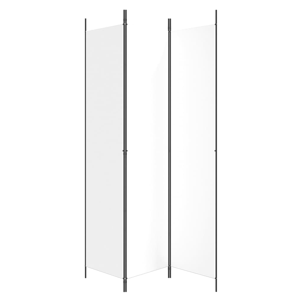 Cloison de séparation 3 panneaux Blanc 150x220 cm Tissu XIOS