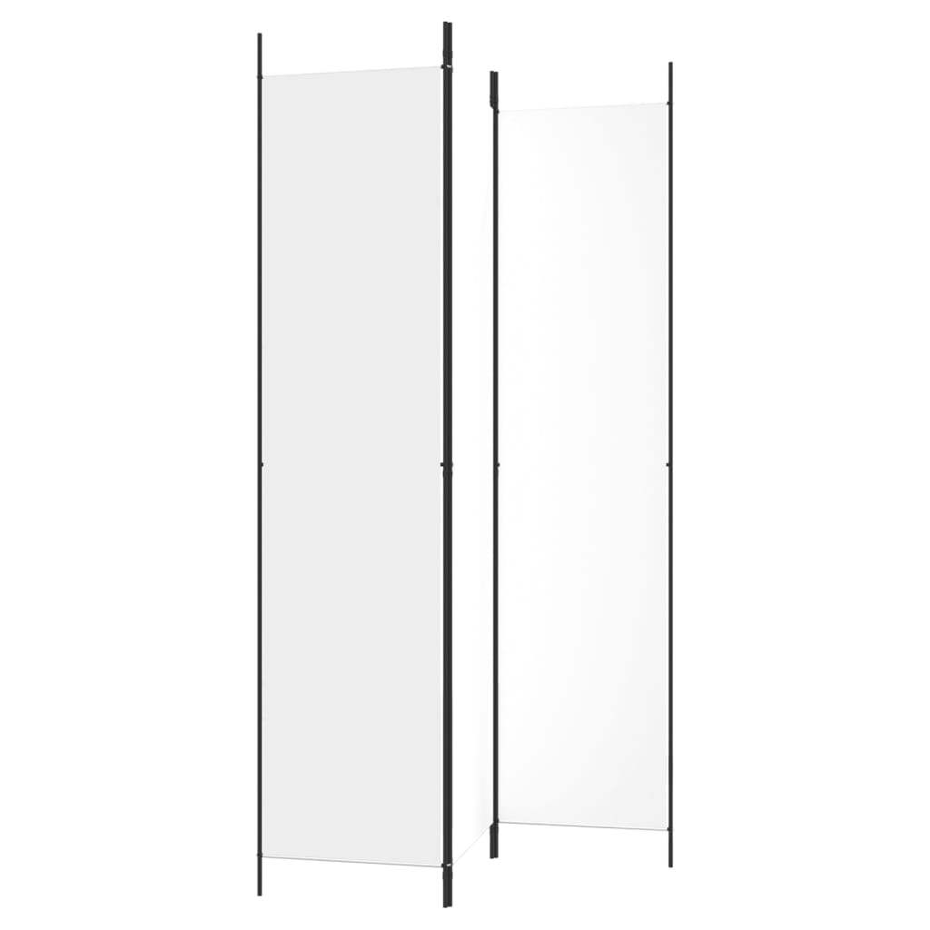 Cloison de séparation 3 panneaux Blanc 150x220 cm Tissu XIOS