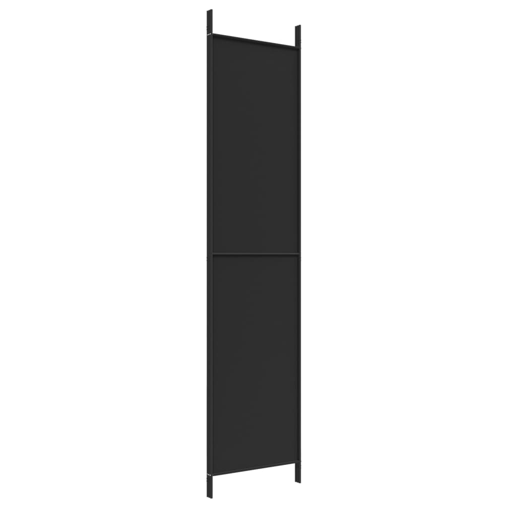 Cloison de séparation 3 panneaux Noir 150x220 cm Tissu XIOS