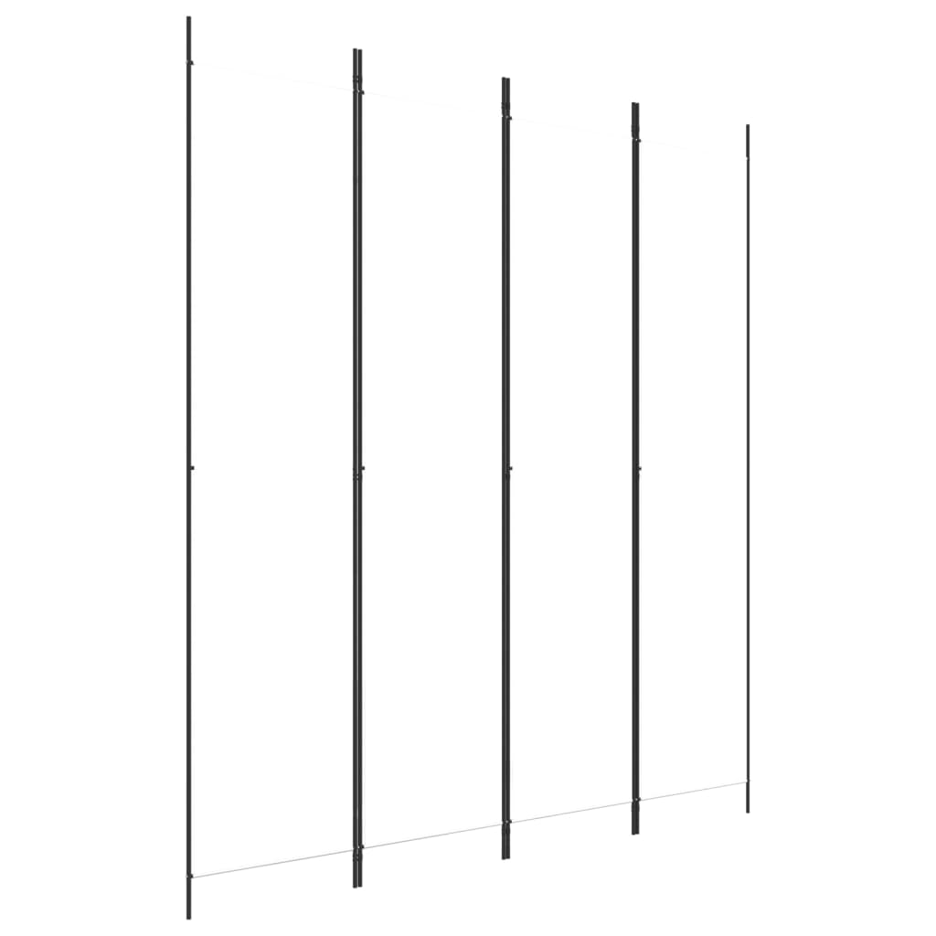 Cloison de séparation 4 panneaux Blanc 200x220 cm Tissu XIOS