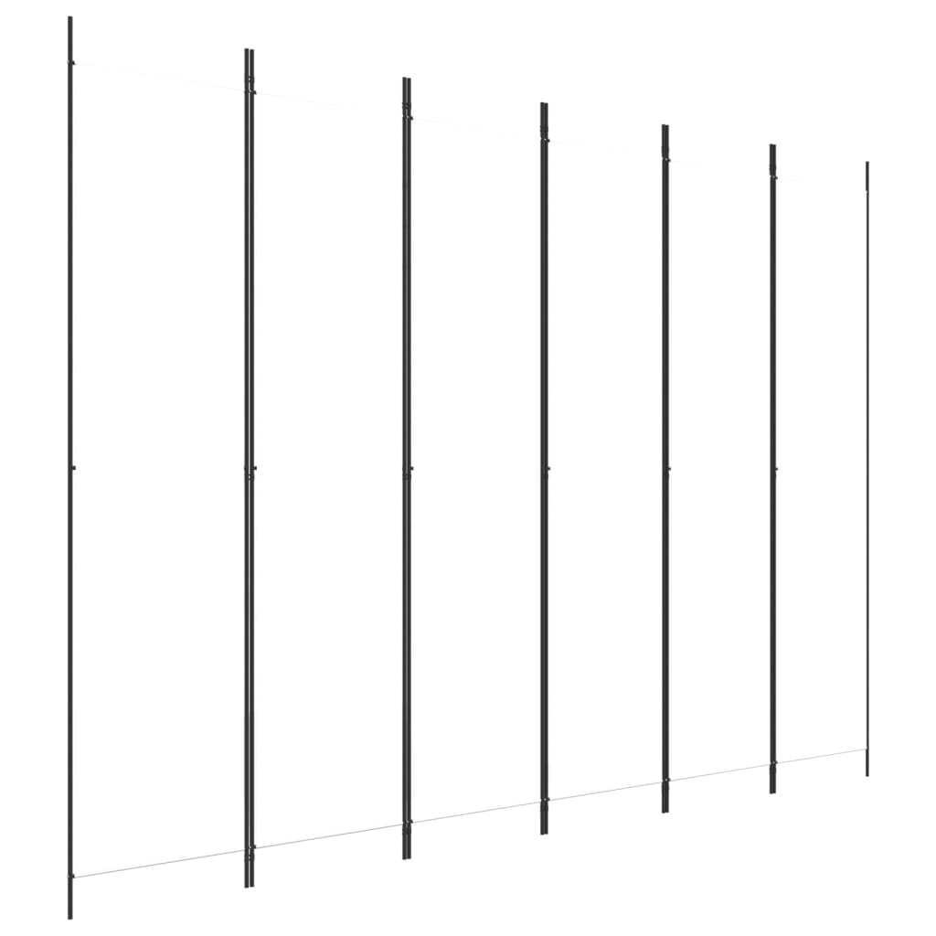 Cloison de séparation 6 panneaux Blanc 300x220 cm Tissu XIOS