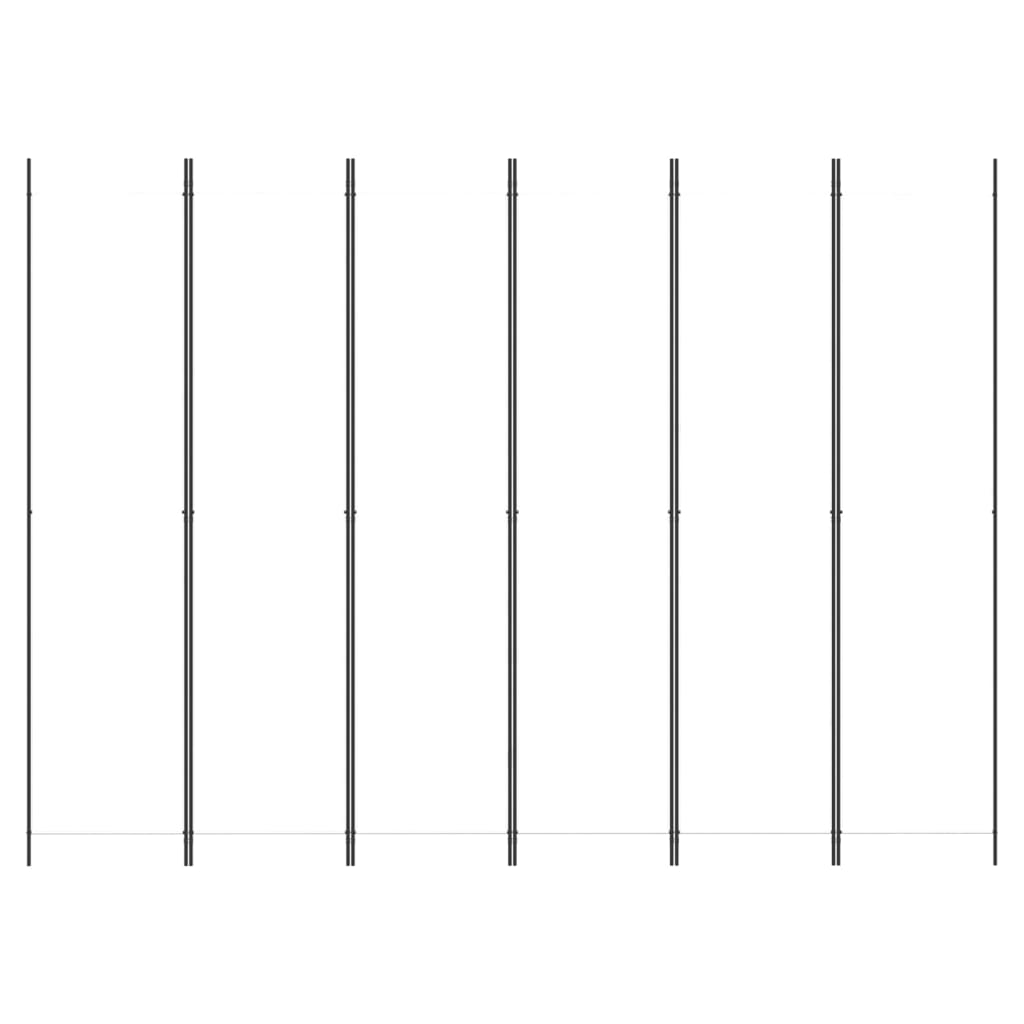 Cloison de séparation 6 panneaux Blanc 300x220 cm Tissu XIOS