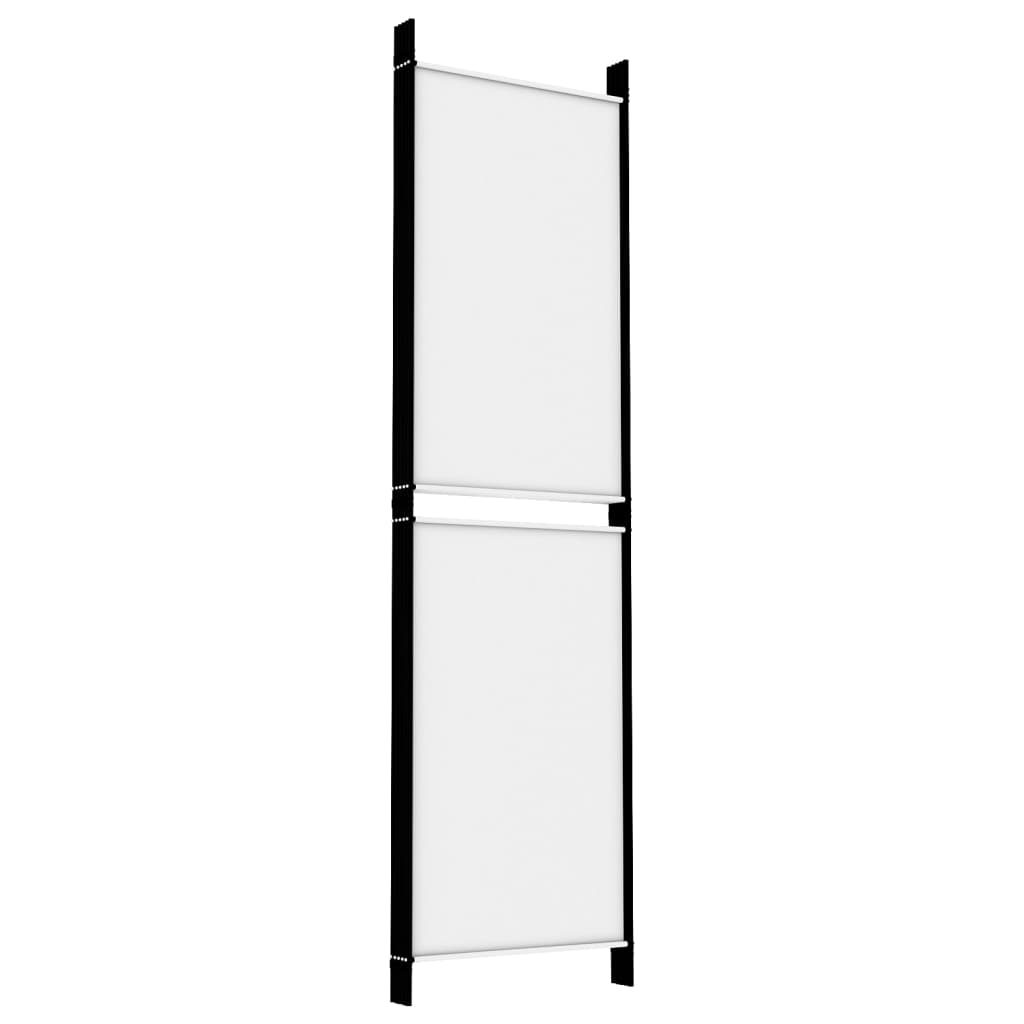 Cloison de séparation 5 panneaux Blanc 250x180 cm Tissu XIOS