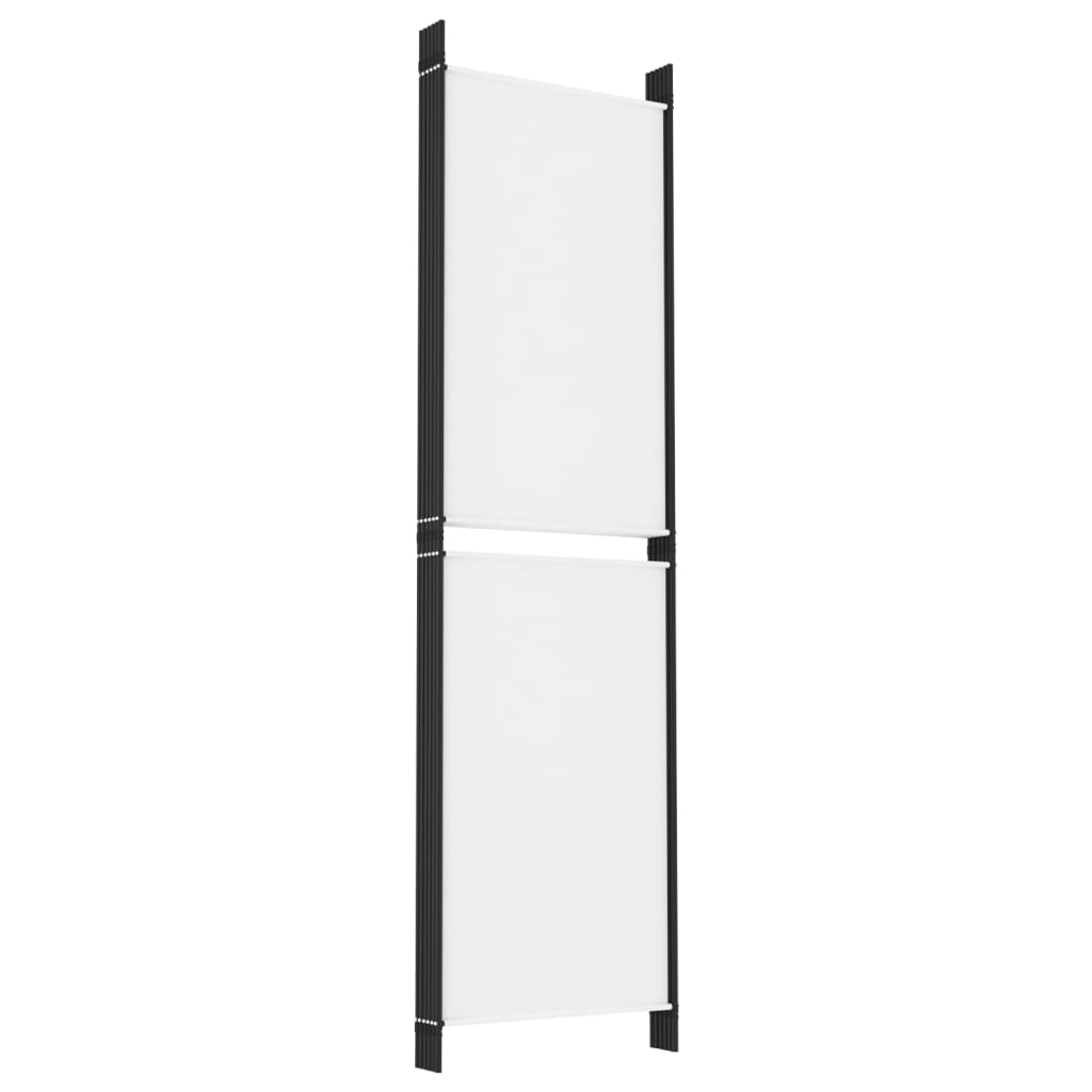 Cloison de séparation 6 panneaux Blanc 300x180 cm Tissu - XIOS