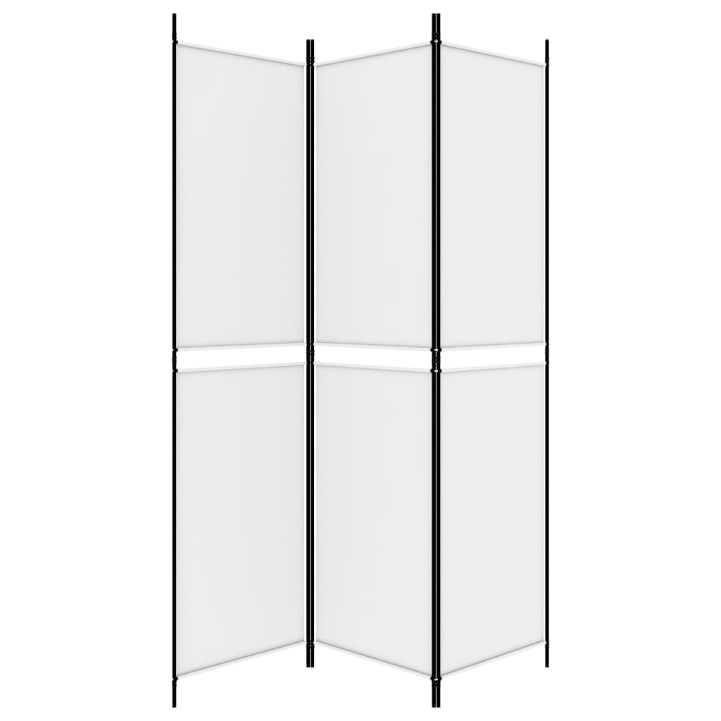 Cloison de séparation 3 panneaux Blanc 150x200 cm Tissu - XIOS