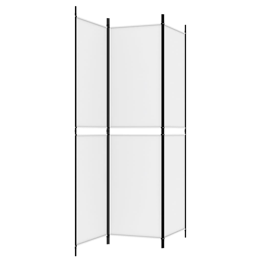 Cloison de séparation 3 panneaux Blanc 150x200 cm Tissu - XIOS