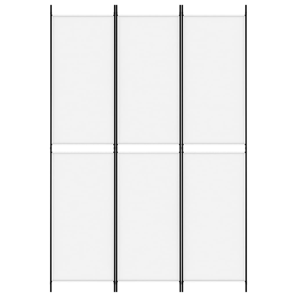 Cloison de séparation 3 panneaux Blanc 150x220 cm Tissu XIOS