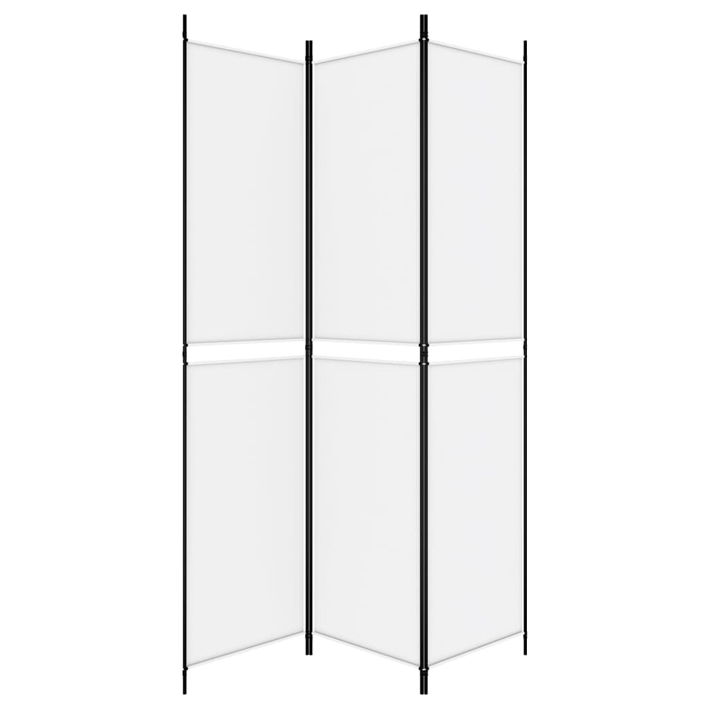 Cloison de séparation 3 panneaux Blanc 150x220 cm Tissu XIOS