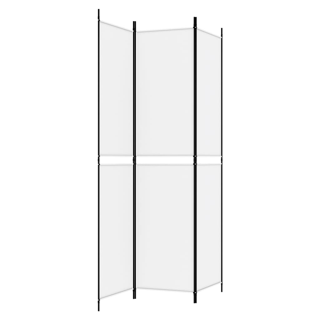 Cloison de séparation 3 panneaux Blanc 150x220 cm Tissu XIOS