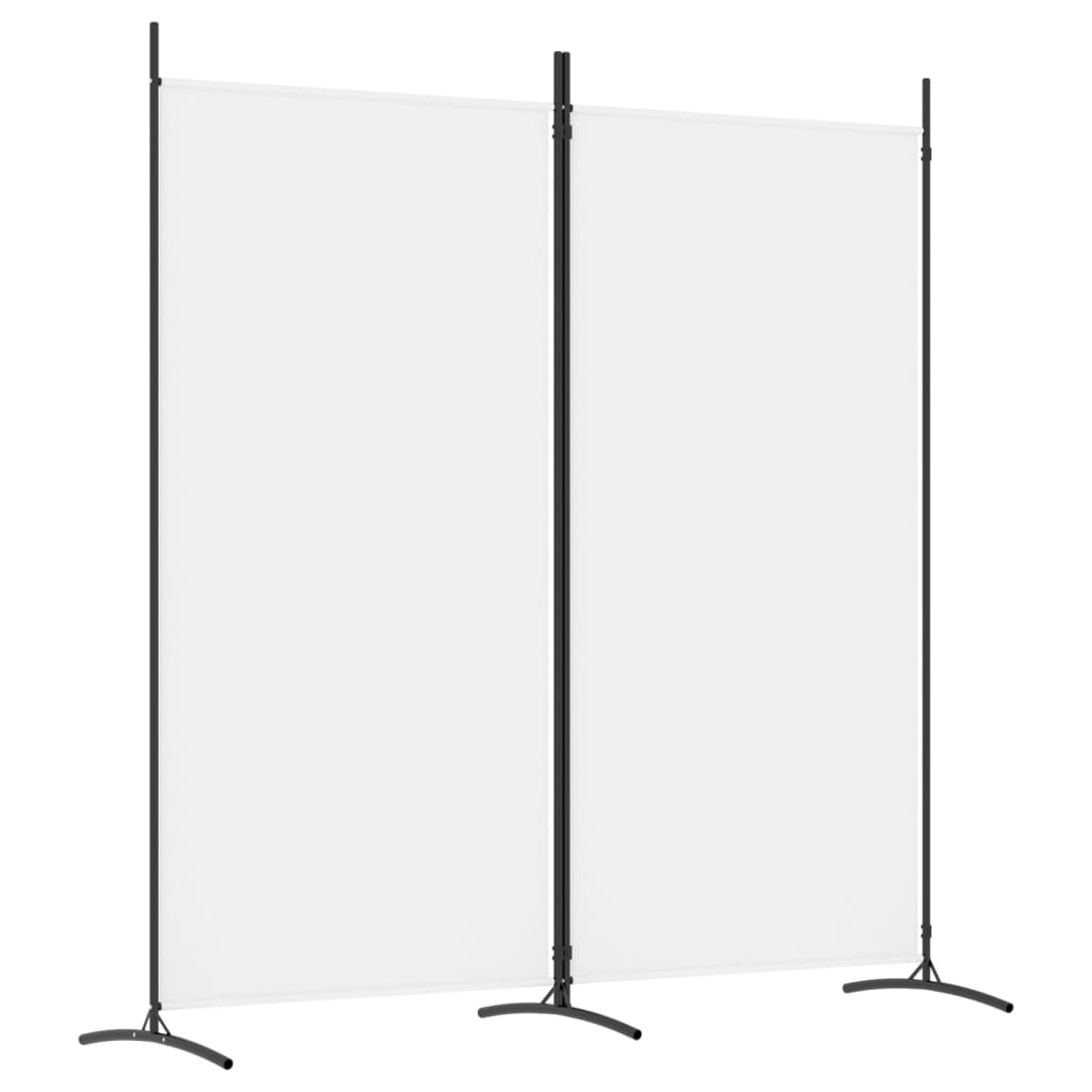 Cloison de séparation 2 panneaux Blanc 175x180 cm Tissu - XIOS