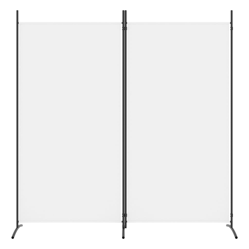 Cloison de séparation 2 panneaux Blanc 175x180 cm Tissu - XIOS