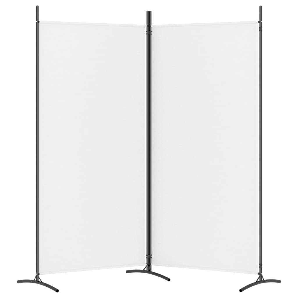 Cloison de séparation 2 panneaux Blanc 175x180 cm Tissu - XIOS