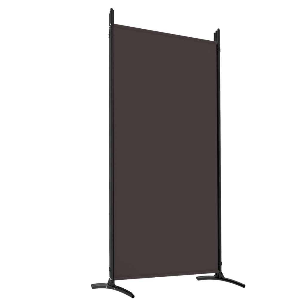 Cloison de séparation 5 panneaux Marron 433x180 cm Tissu - XIOS