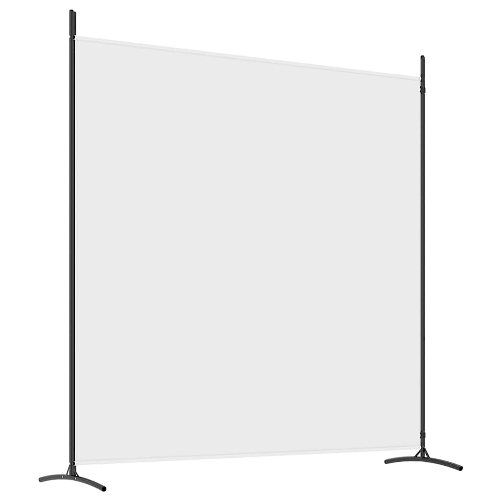 Cloison de séparation 2 panneaux Blanc 348x180 cm Tissu - XIOS