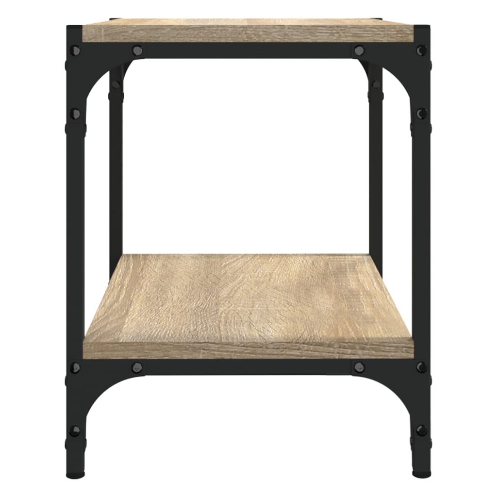Meuble TV Chêne sonoma 40x33x41 cm Bois d'ingénierie et acier - XIOS