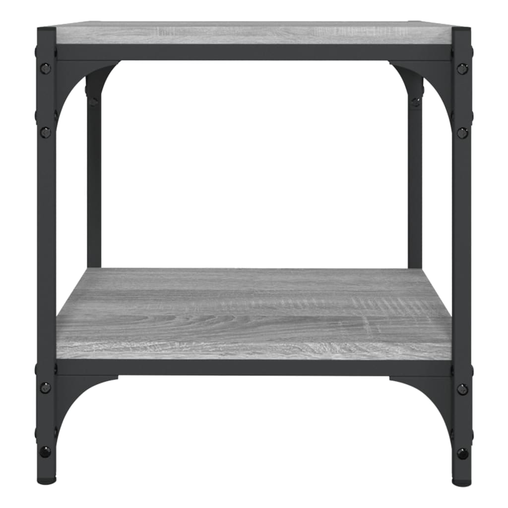 Meuble TV Sonoma gris 40x33x41 cm Bois d'ingénierie et acier - XIOS