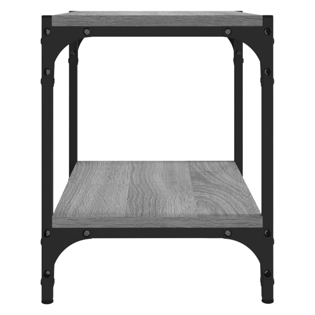 Meuble TV Sonoma gris 40x33x41 cm Bois d'ingénierie et acier - XIOS