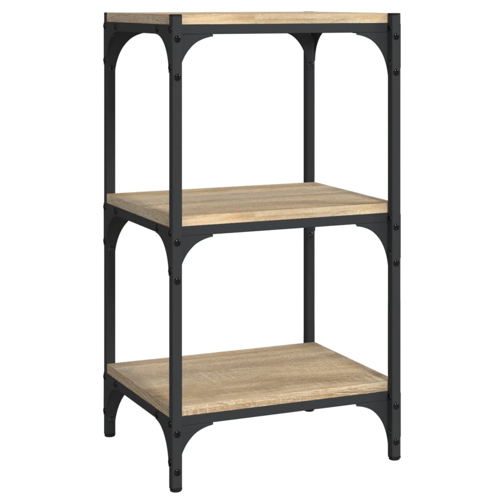 Bibliothèque Chêne Sonoma 40x33x70,5 cm Bois d'ingénierie acier - XIOS