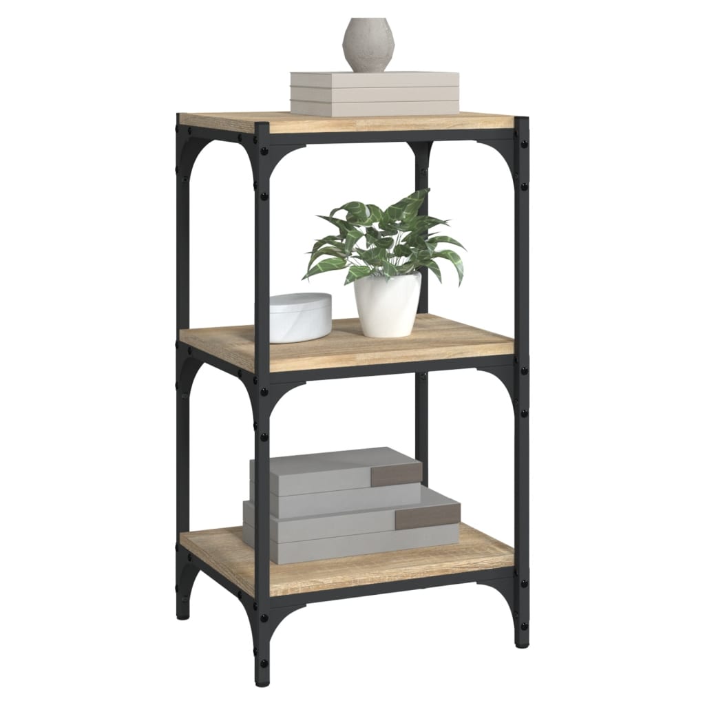 Bibliothèque Chêne Sonoma 40x33x70,5 cm Bois d'ingénierie acier - XIOS