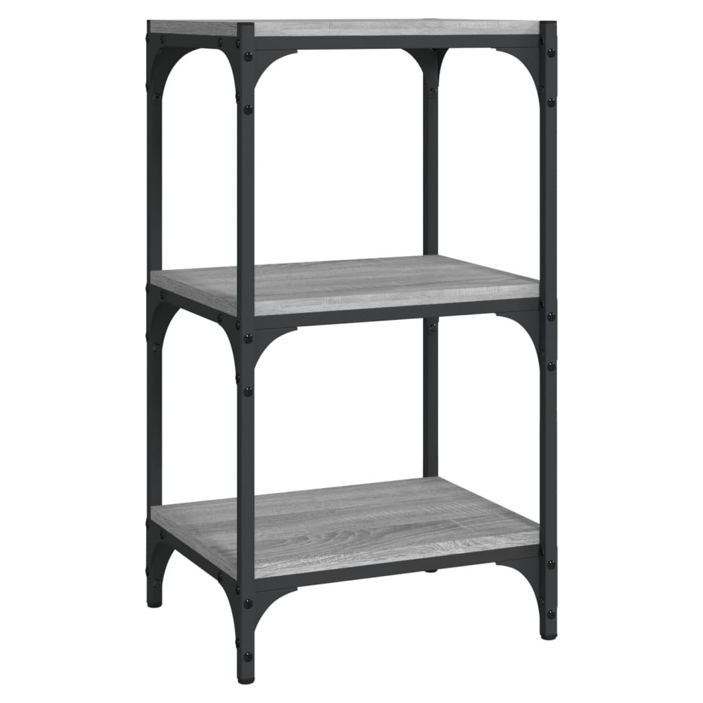 Bibliothèque Sonoma gris 40x33x70,5 cm Bois d'ingénierie acier - XIOS