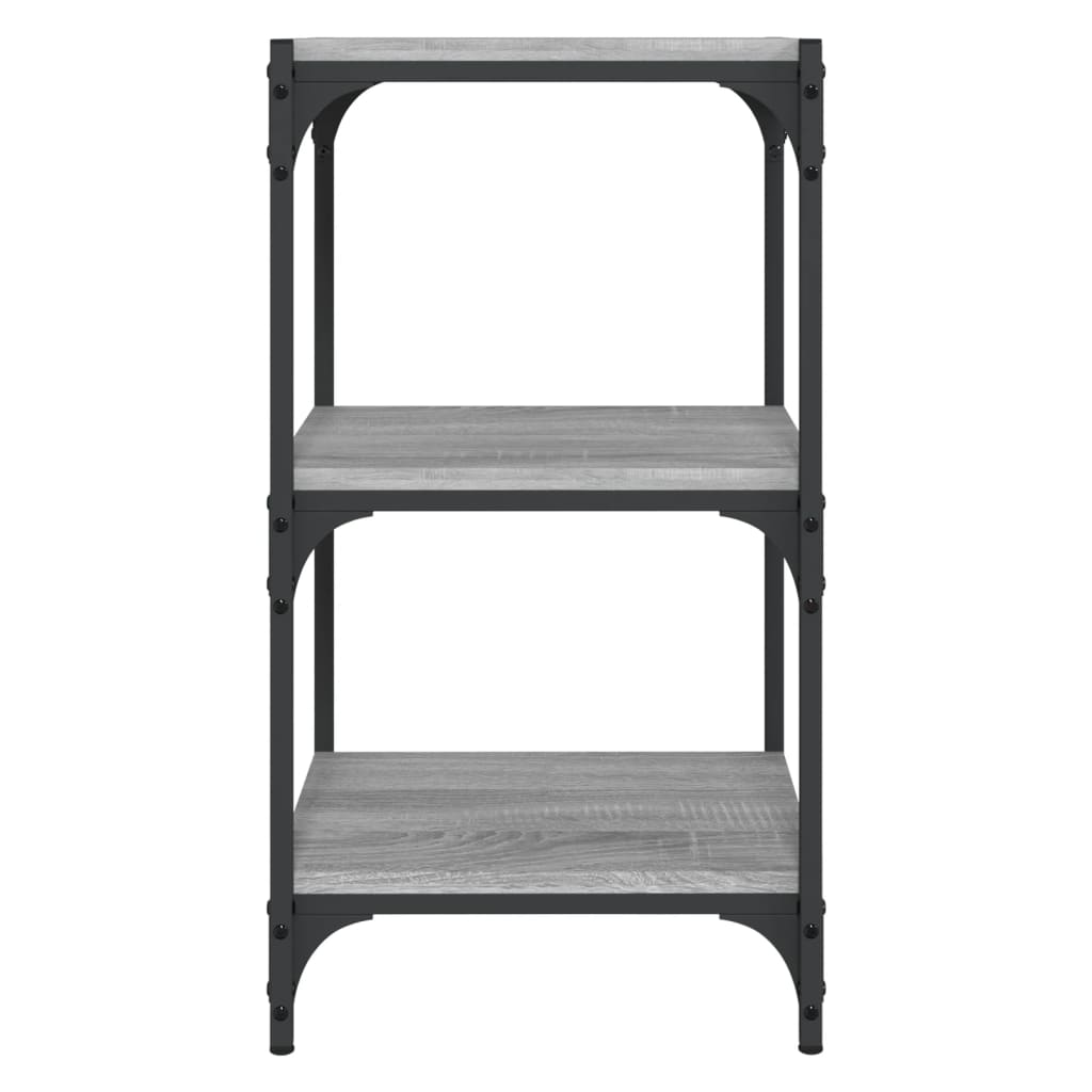 Bibliothèque Sonoma gris 40x33x70,5 cm Bois d'ingénierie acier - XIOS