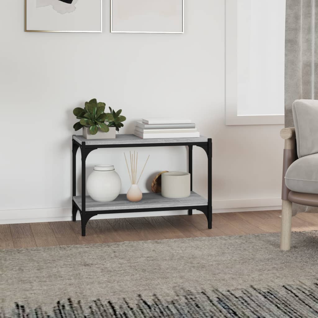 Meuble TV Sonoma gris 60x33x41 cm Bois d'ingénierie et acier - XIOS