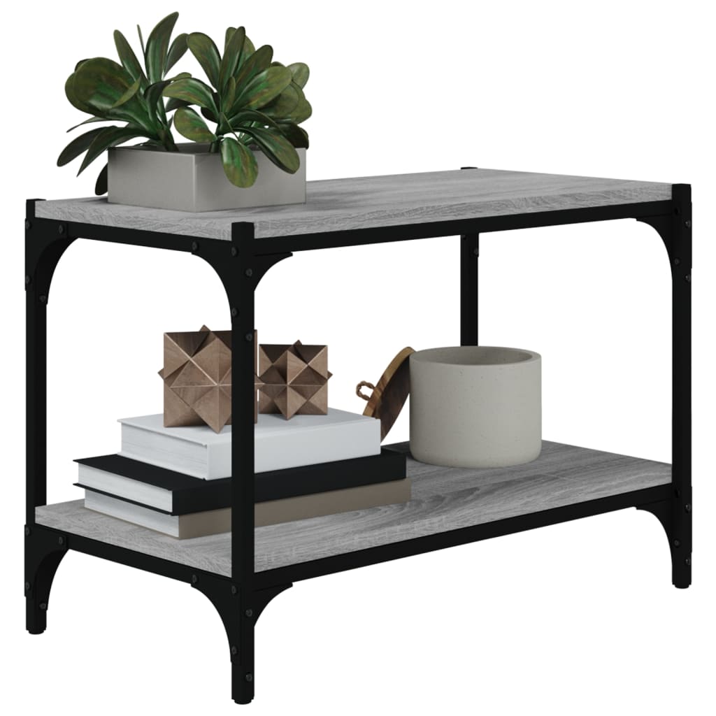 Meuble TV Sonoma gris 60x33x41 cm Bois d'ingénierie et acier - XIOS
